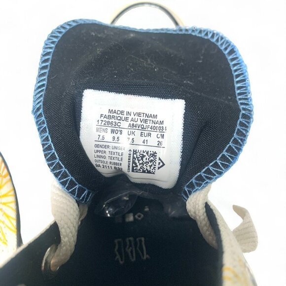 Converse Chuck Taylor All Star 70 Hi Sunny Floral "Be Nice" Hi Top Sneakers 9.5 - Picture 7 of 7